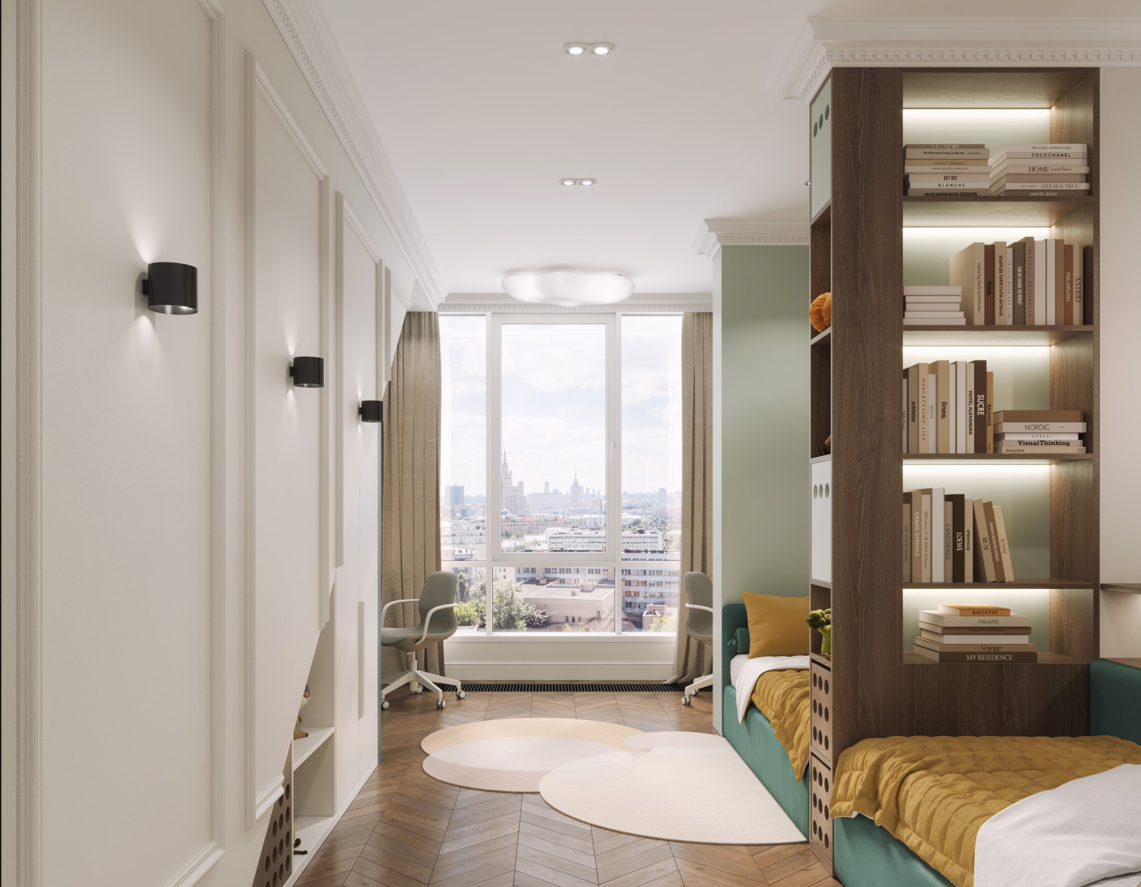 Проект: ЖК Лица, двухуровневая квартира