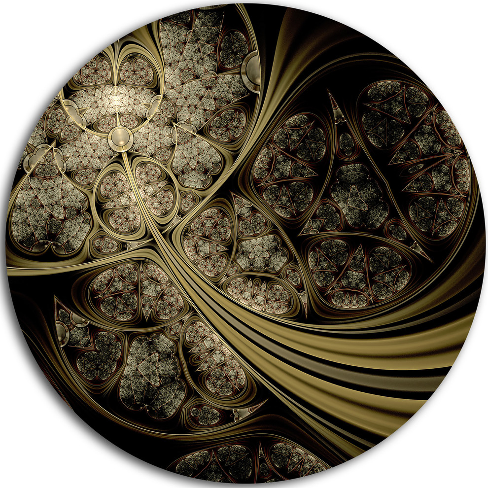 White Metallic Fabric Pattern, Digital Art Disc Metal Wall Art, Disc of