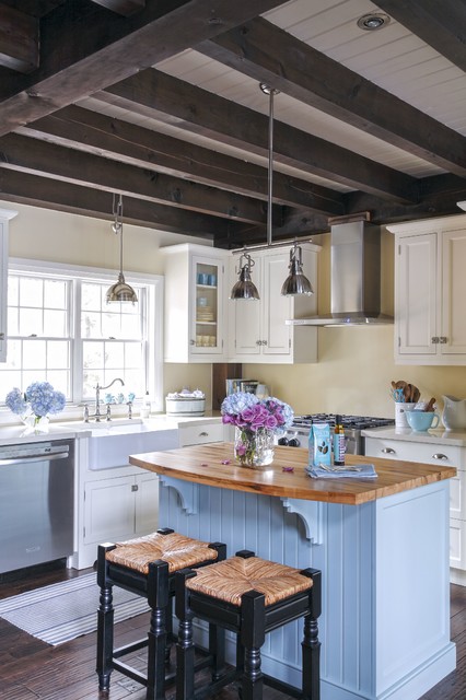 Post and Beam Kitchen country-kitchen