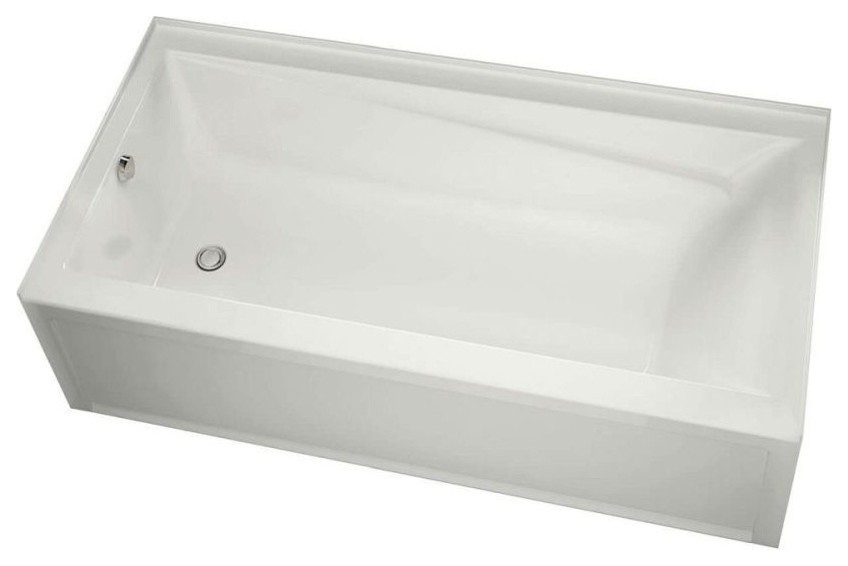 MAAX Exhibit Soaking Bathtub with Integrated Tiling Flange and Skirt
