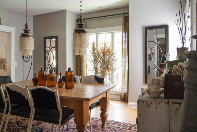 My Houzz: Garage Sale Meets Glam in Ohio - Eclectic - Dining Room