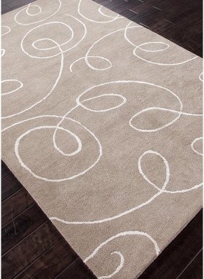 Jaipur Baroque Florence Transitional Abstract Swirl Wool/Silk Tufted Rug