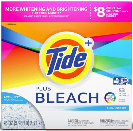 THANK YOU TO THE PERSON THAT MENTIONED TIDE + BLEACH POWDER