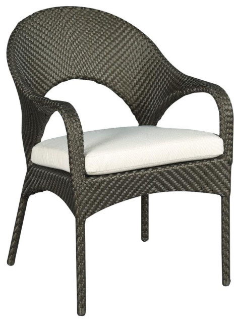 Dining Chair WOODBRIDGE VENTANA Curved Back Rounded Legs - Tropical ...