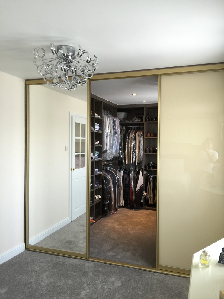 Inspiration for a contemporary storage and wardrobe in West Midlands.