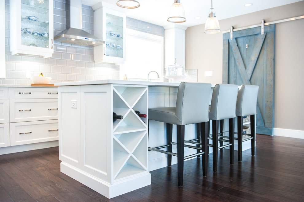 Kitchen - rustic kitchen idea in Edmonton