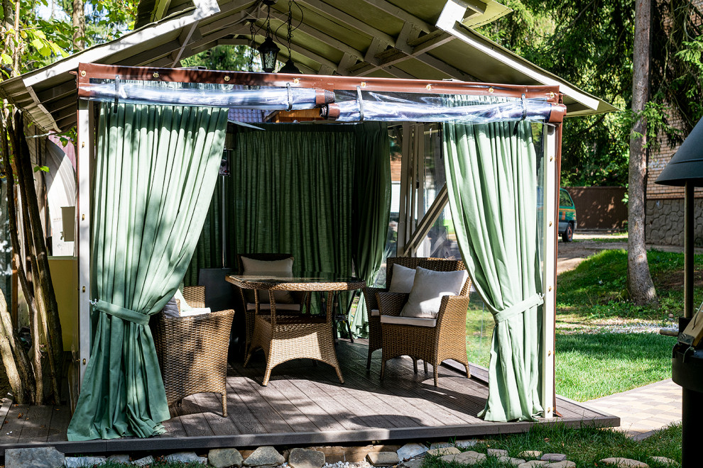 Декорирование беседки и участка Людмилы Хитяевой. "На дачу! С Наташей Барбье"