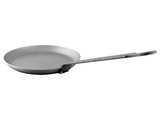 Mauviel M'STEEL Black Carbon Steel Crepe Pan With Iron Handle, 9.4-In, Mauviel USA