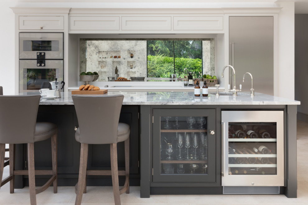 Inspiration for a transitional kitchen remodel in Essex