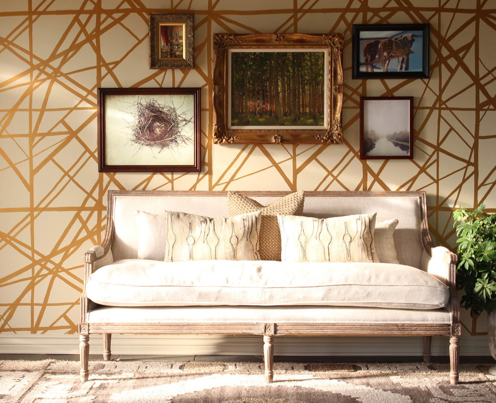 Example of a transitional entryway design in Omaha