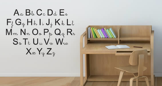 alphabet wall decals