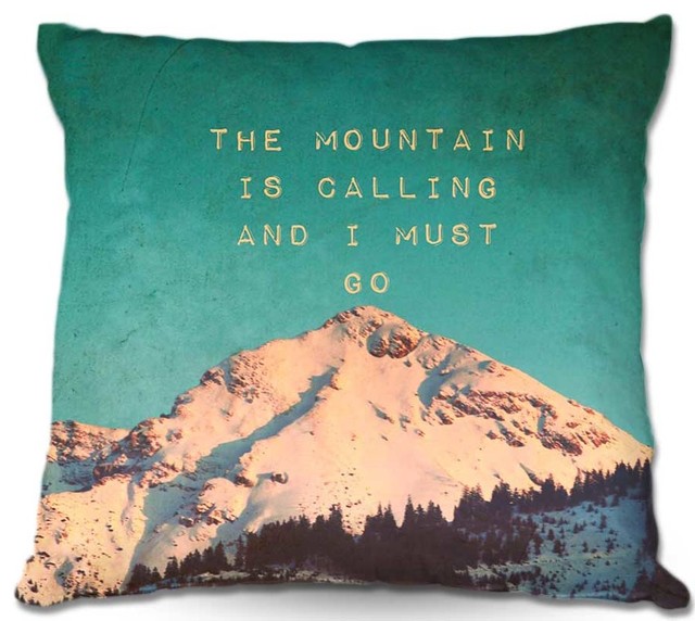 DiaNoche Throw Pillows Mountain is Calling