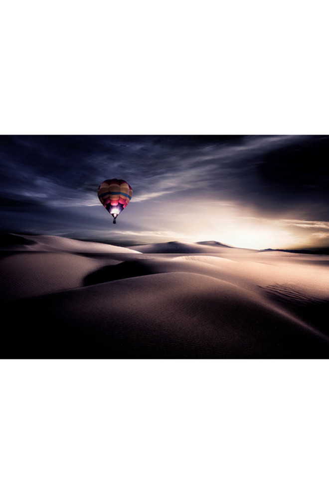 Hot Air Balloon Photographic Artwork S, Andrew Martin Desert Balloon