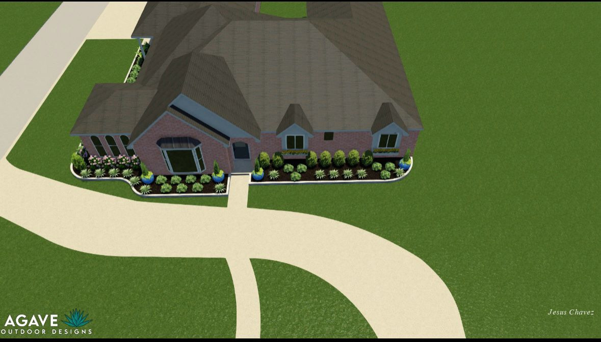 Front yard makeover at Durban Dr!