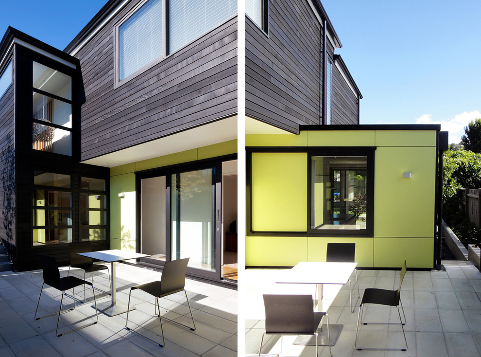 This is an example of a contemporary exterior in Auckland.