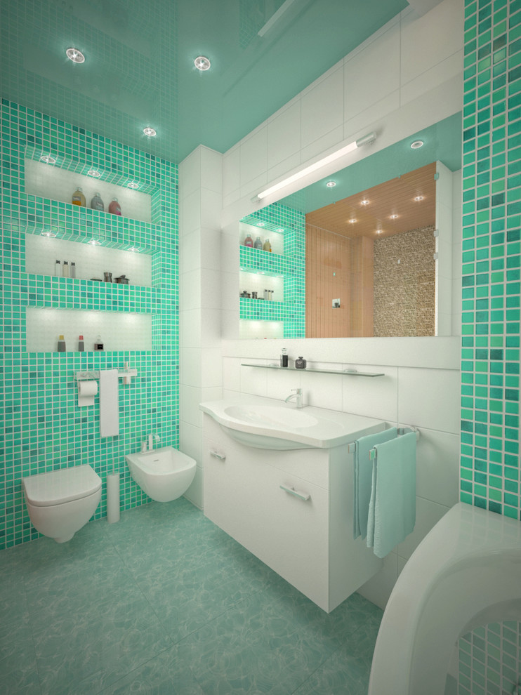 Гостиная, совмещенная с кухней