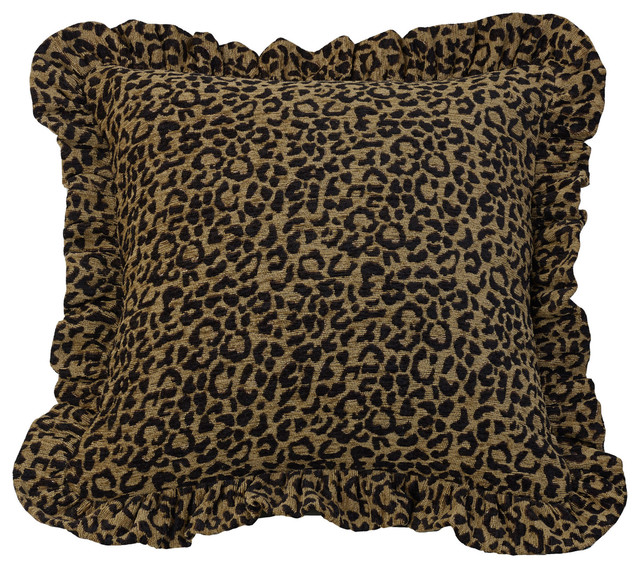 Leopard Print Pillow Transitional Decorative Pillows By