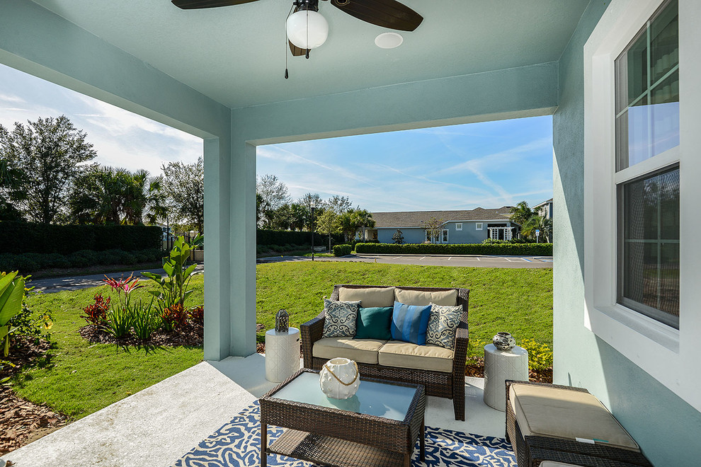Patio - coastal patio idea in Tampa