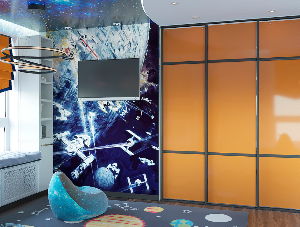 Яркая сочность. Трехкомнатная квартира на Озерной