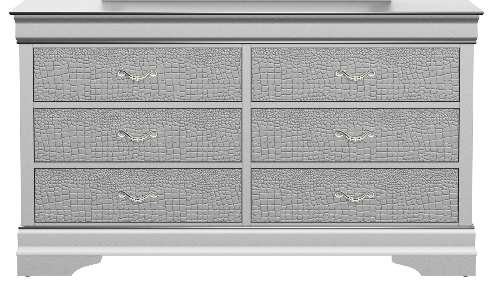 Global Furniture USA Verona Silver Dresser Traditional Dressers