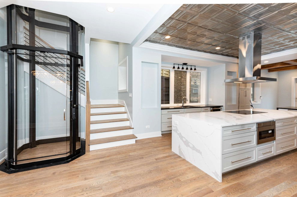 Chicago Luxury Kitchen Renovation with Residential Elevator