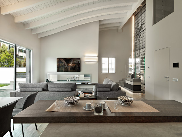 VOLUMI EXTRA E LINEE ESSENZIALI contemporary-vardagsrum