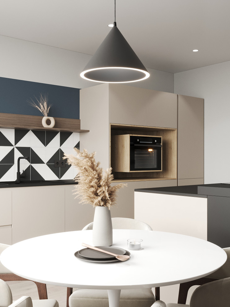 Квартира для молодой семьи с элементами сканди