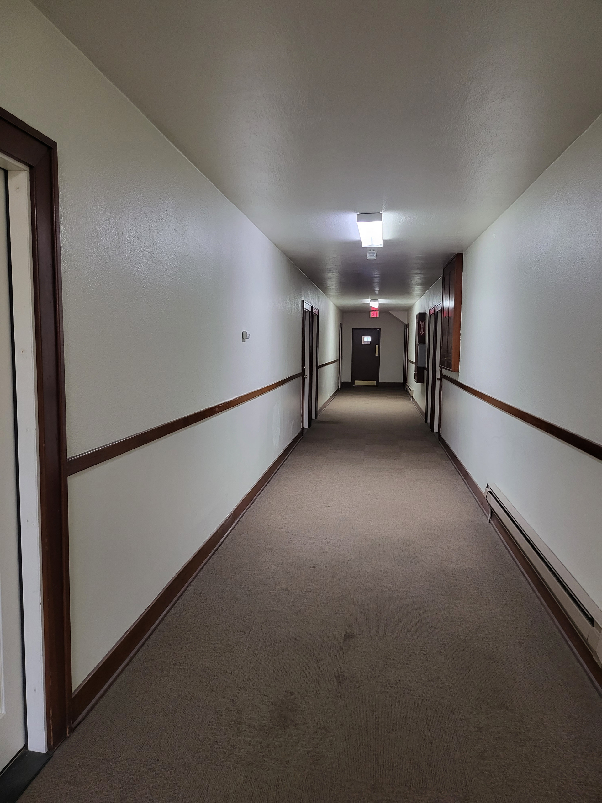 Apartment Complex Hallway Renovation and Repair Before
