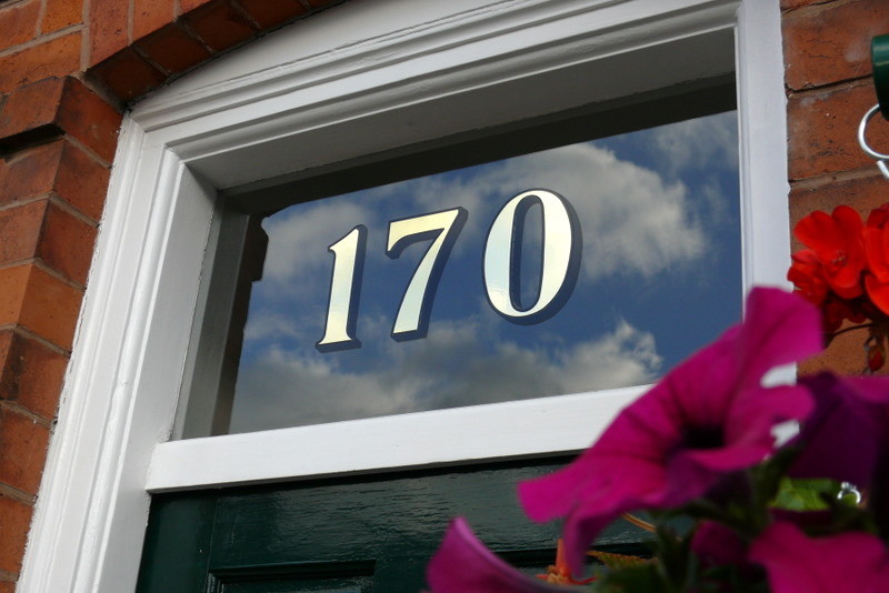 Gold House Numbers