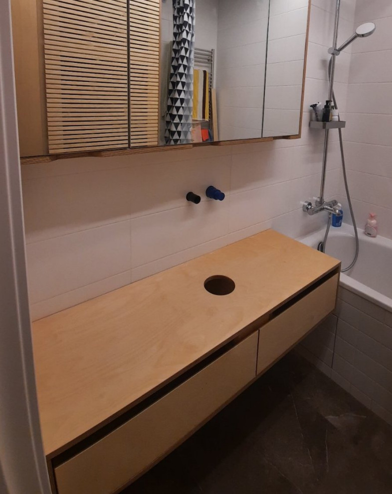 Навесная тумба под умывальник