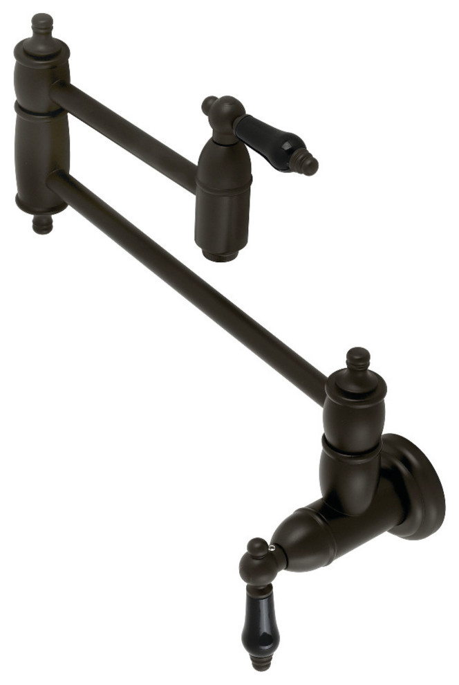 Kingston Brass KS3105PKL Duchess Wall Mount Pot Filler, Oil Rubbed