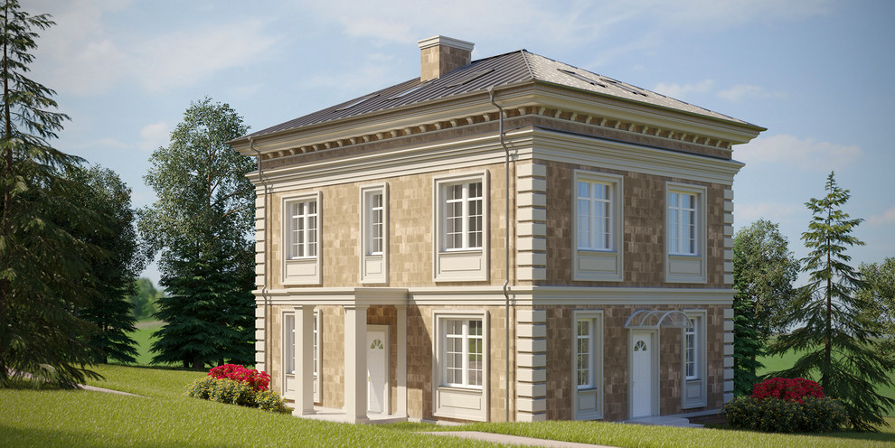 Дом с кленом на террасе