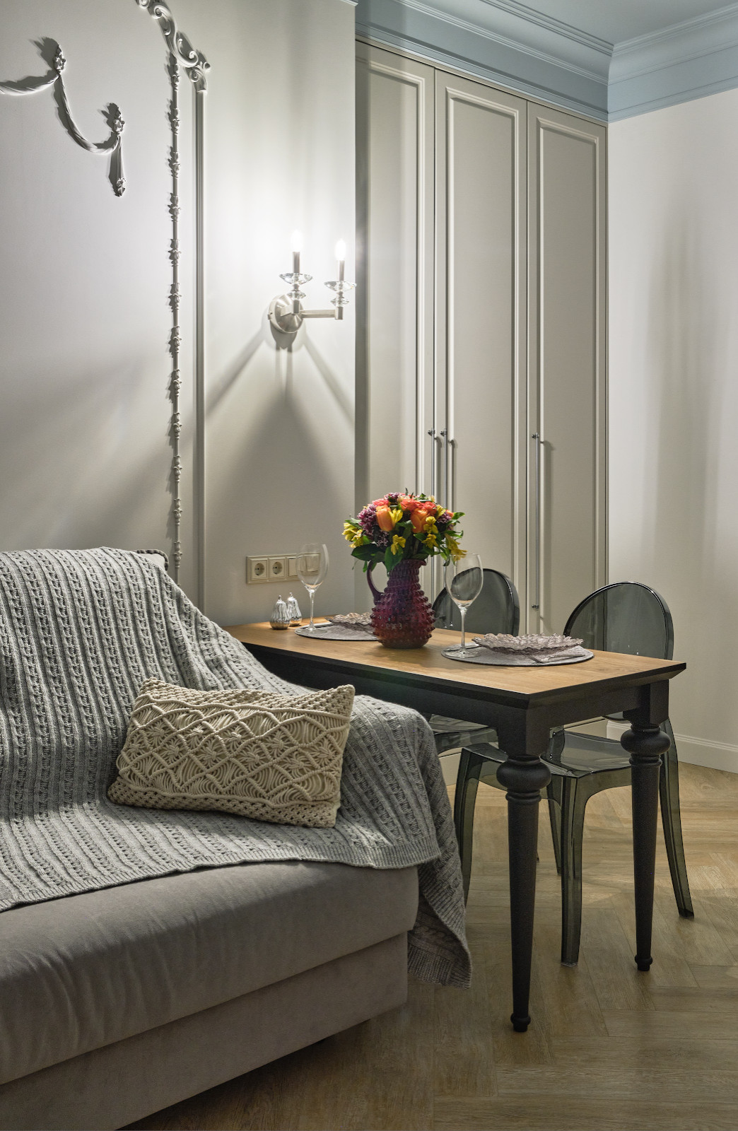 Интерьерная съёмка квартиры в сталинке на Кутузовском проспекте(Москва)