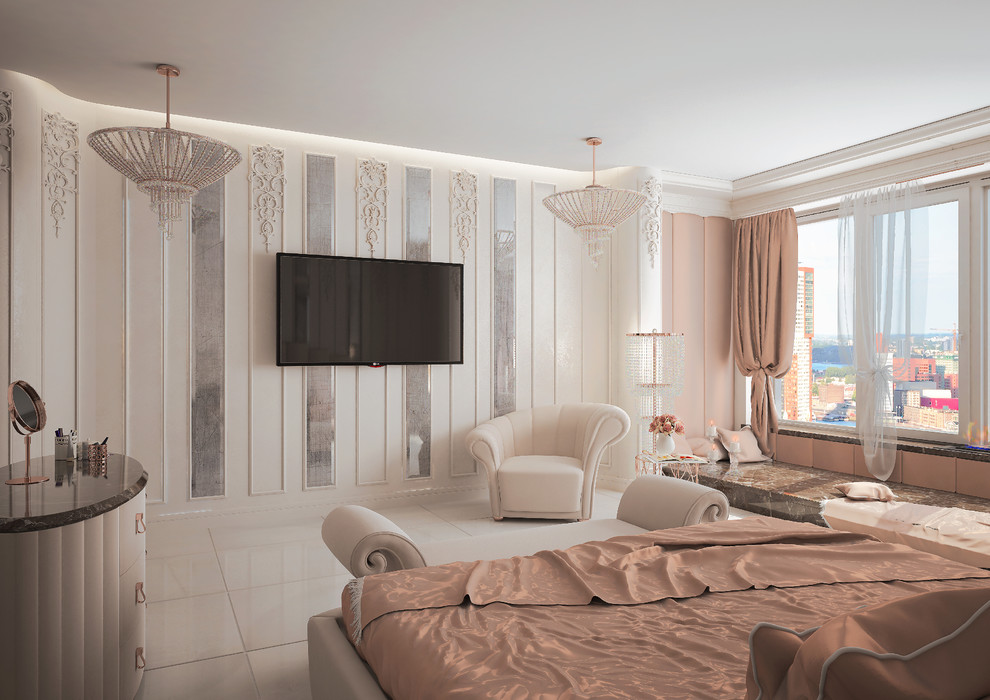 Роскошная спальня для молодой женщины