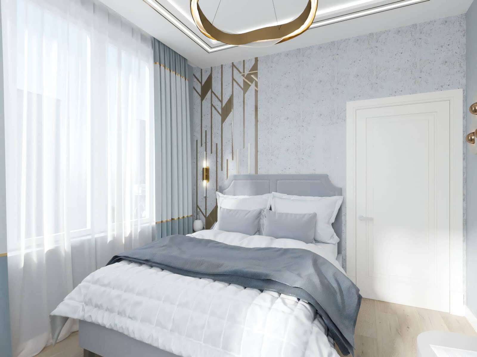 Дизайн и ремонт квартиры на Золоторожском Валу — Золотой акцент