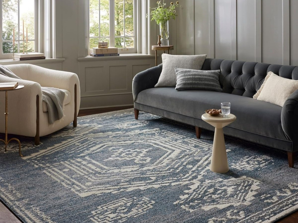 Loloi Magnolia Home by Joanna Gaines Gigi Collection GIG-03 Denim/Ivory