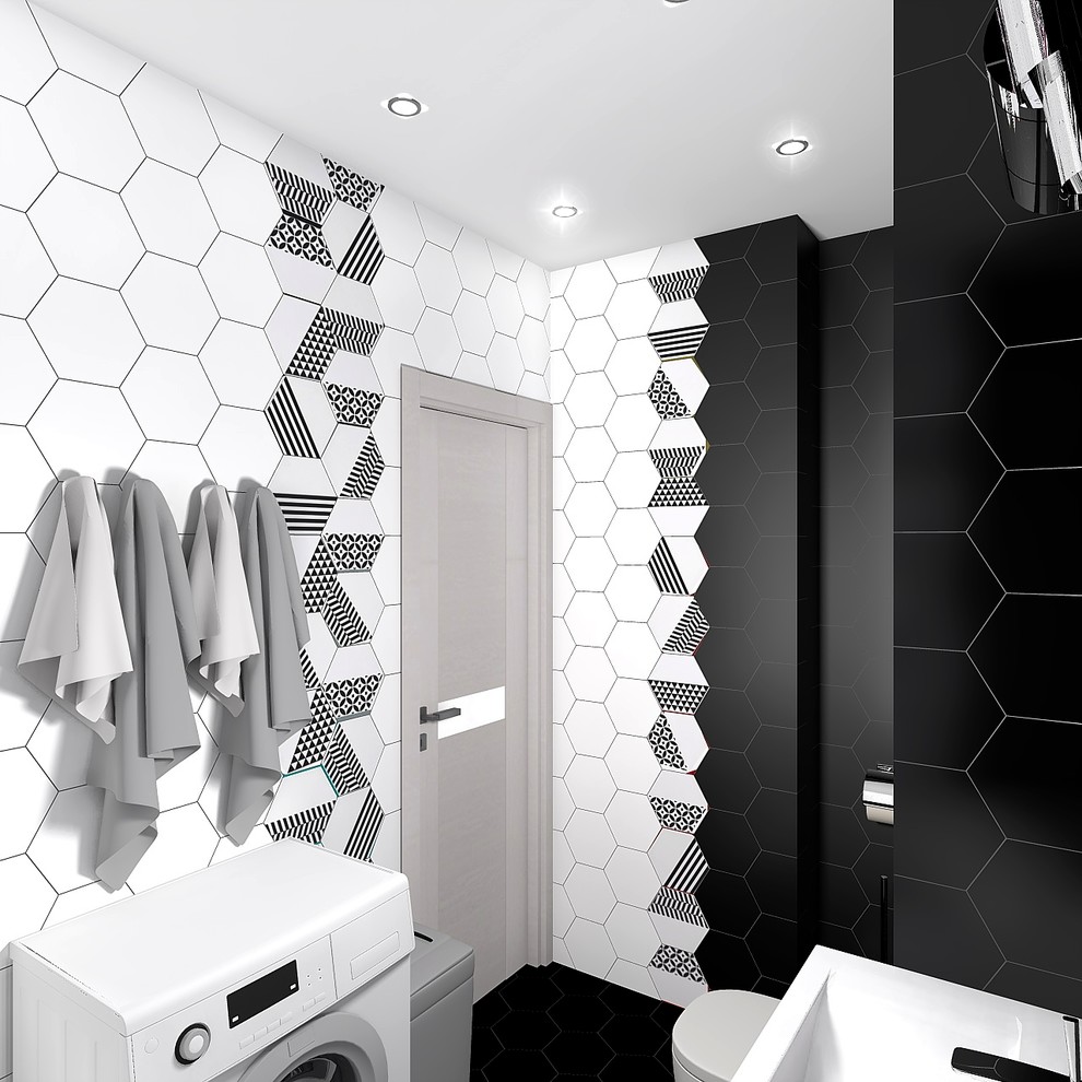 Черно-белая ванна