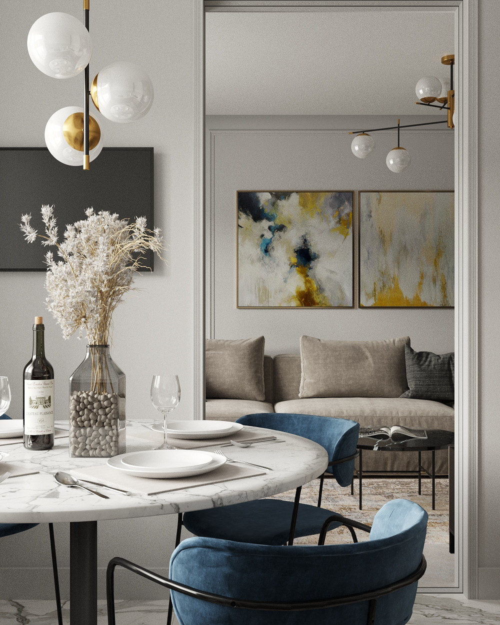 Лаконичная квартира для молодой семьи