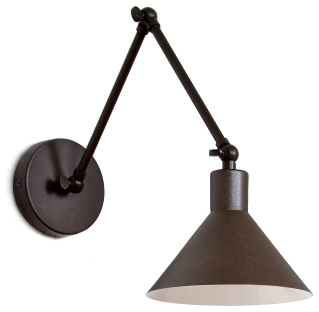 Luxcambra Capuchina Wall Lamp Contemporary Swing Arm Lamps Luxcambra Capuchina Wall Lamp Oxide
