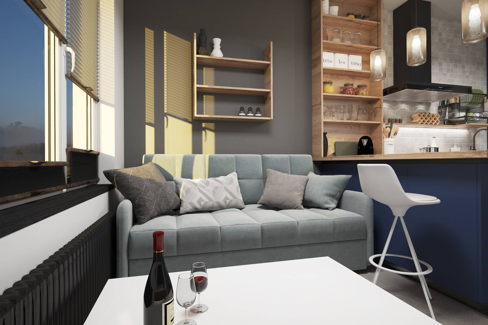 Кухня-гостиная 16 кв.м.