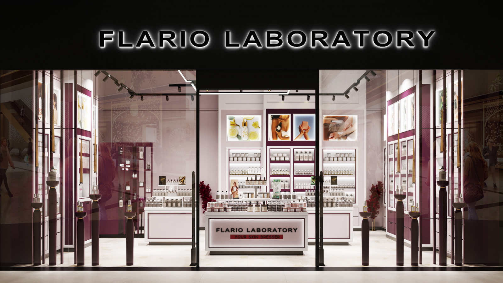 Дизайн-проект магазина FLARIO LABORATORY в ТЦ Minsk City Mall