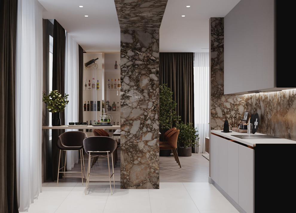 Дизайн проект апартаментов Аура