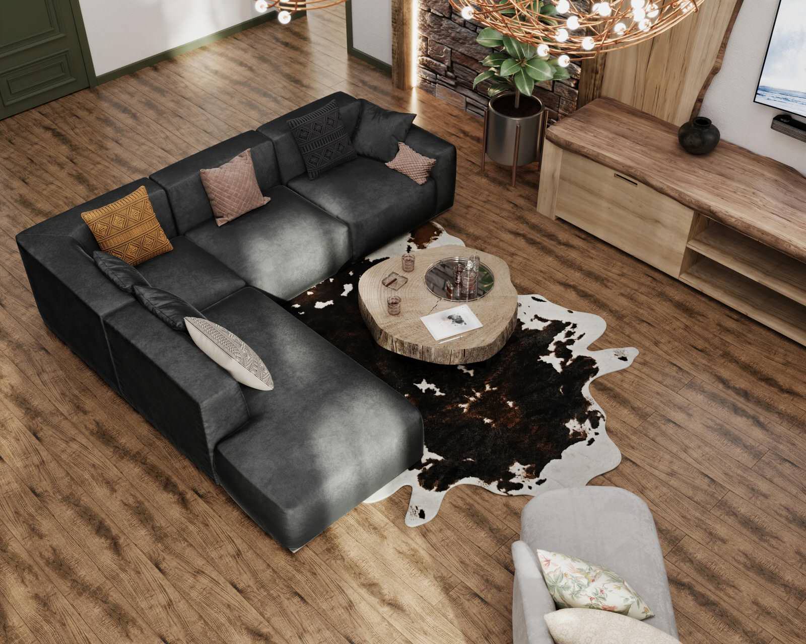 Интерьер дома в КП "Лагри Парк"