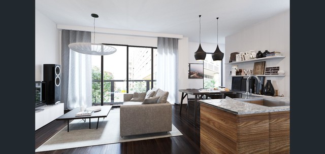 Unit Development modern-living-room