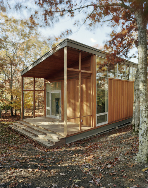 East Hampton Artist Studio moderno-facciata