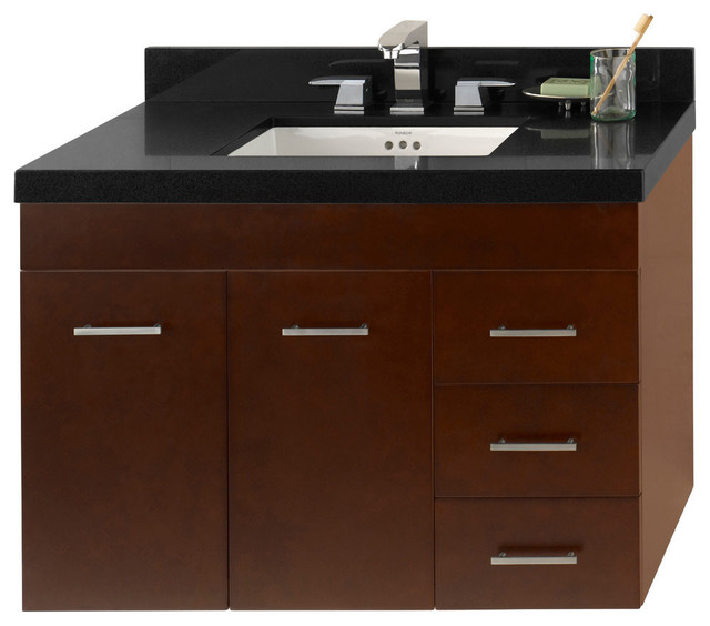 Ronbow Bella Solid Wood 36" Wall Mount Vanity Base