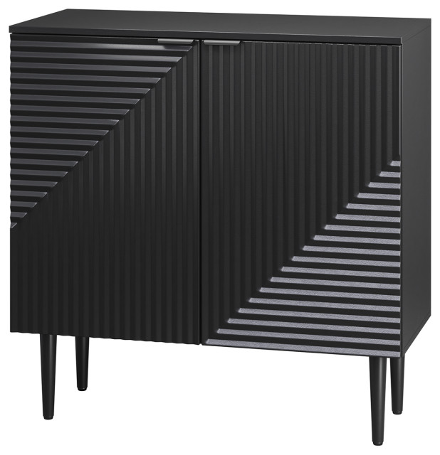 Burkart 2-Door Accent Cabinet - Midcentury - Accent Chests And Cabinets ...