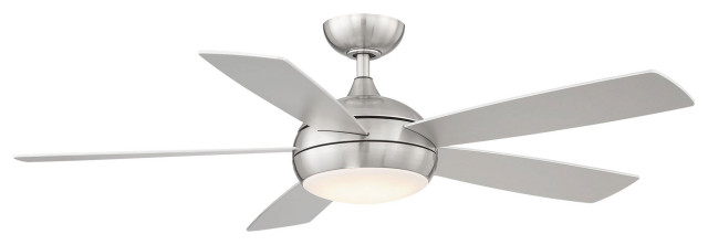 Odyssey 5 Blade Smart Compatible Damp Rated Ceiling Fan 54 Transitional Fans By Wac Lighting Houzz - 54 Rainman 5 Blade Outdoor Ceiling Fan Light Kit Included