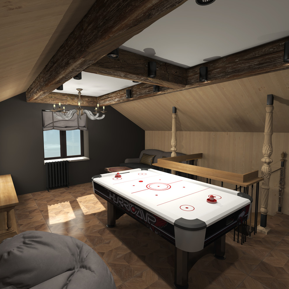 Интерьеры двухэтажной бани. Комната для детей(2 этаж)