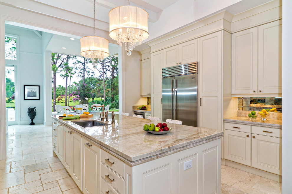Inspiration for a timeless kitchen remodel in Miami